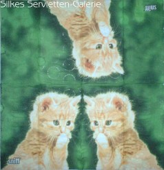 Taschentcher mit Katzen in Silkes Servietten-Galerie