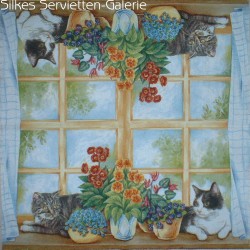 Servietten mit Katzen in Silkes Servietten-Galerie