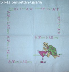 Servietten mit Schildkrten in Silkes Servietten-Galerie
