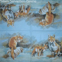 Servietten mit Fchsen in Silkes Servietten-Galerie