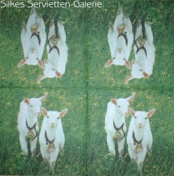 Servietten mit Ziegen in Silkes Servietten-Galerie