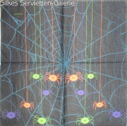 Servietten mit Spinnen in Silkes Servietten-Galerie
